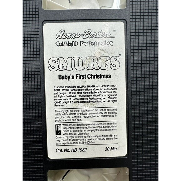 Smurfs Baby’s First Christmas VHS Hanna-Barbera Classic Cartoon 1990 90s - Picture 13 of 14